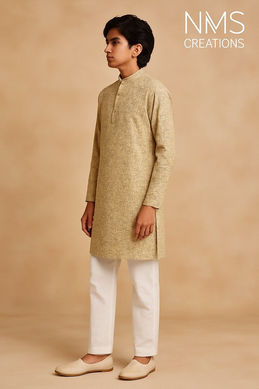 Desert Gold Printed Kurta Set - 2588