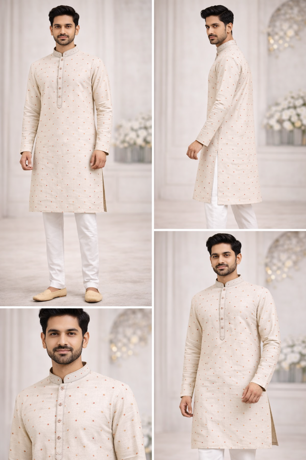 Men’s Ivory White Kurta