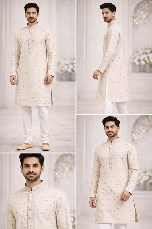 Men’s Ivory White Kurta
