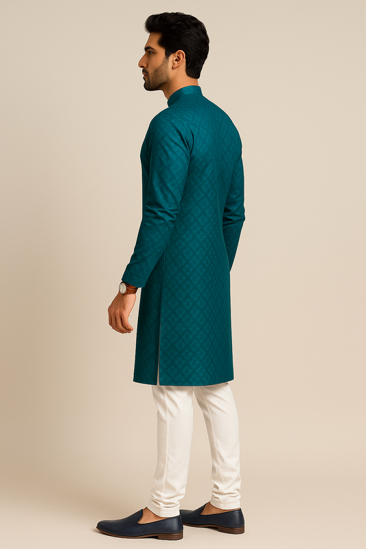 Ocean Green Luxe Kurta Set