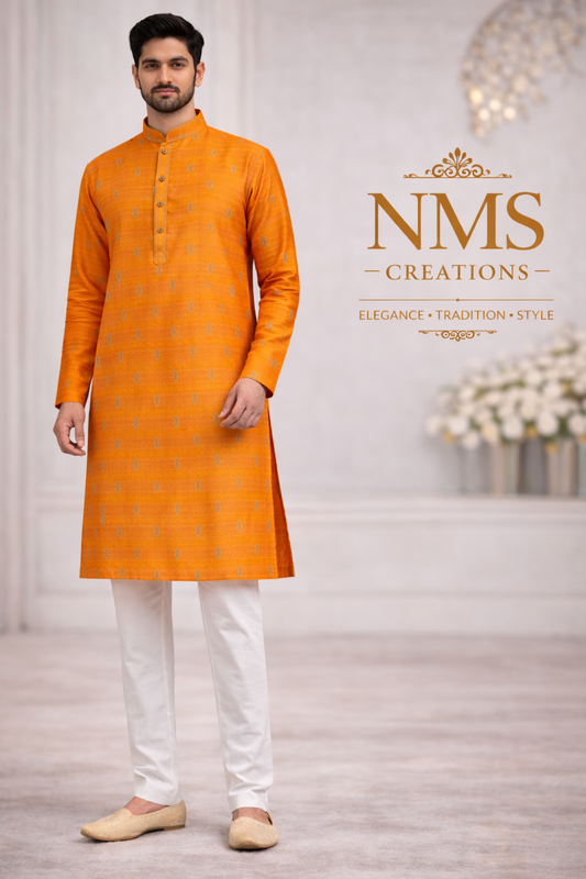 Men’s Mango Orange Kurta