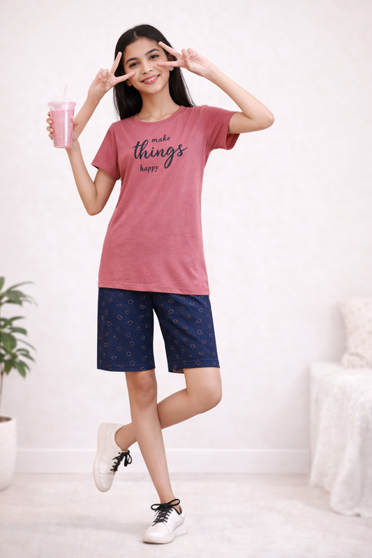 Girls Night Suit - Shorts Set