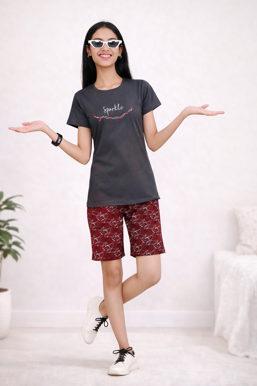 Girls Night Suit - Shorts Set