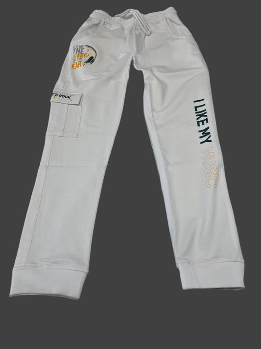 Kids Cotton Trousers - Cuffed ankle