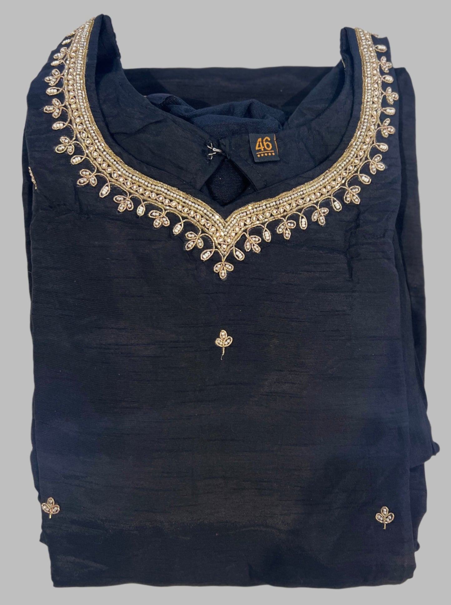 Black Silk Designer Salwar Suit