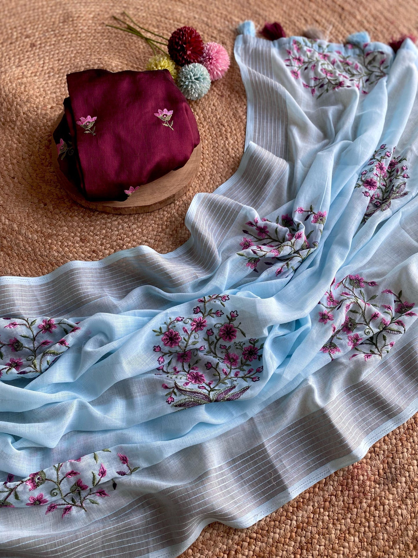 Exquisite Linen Sarees