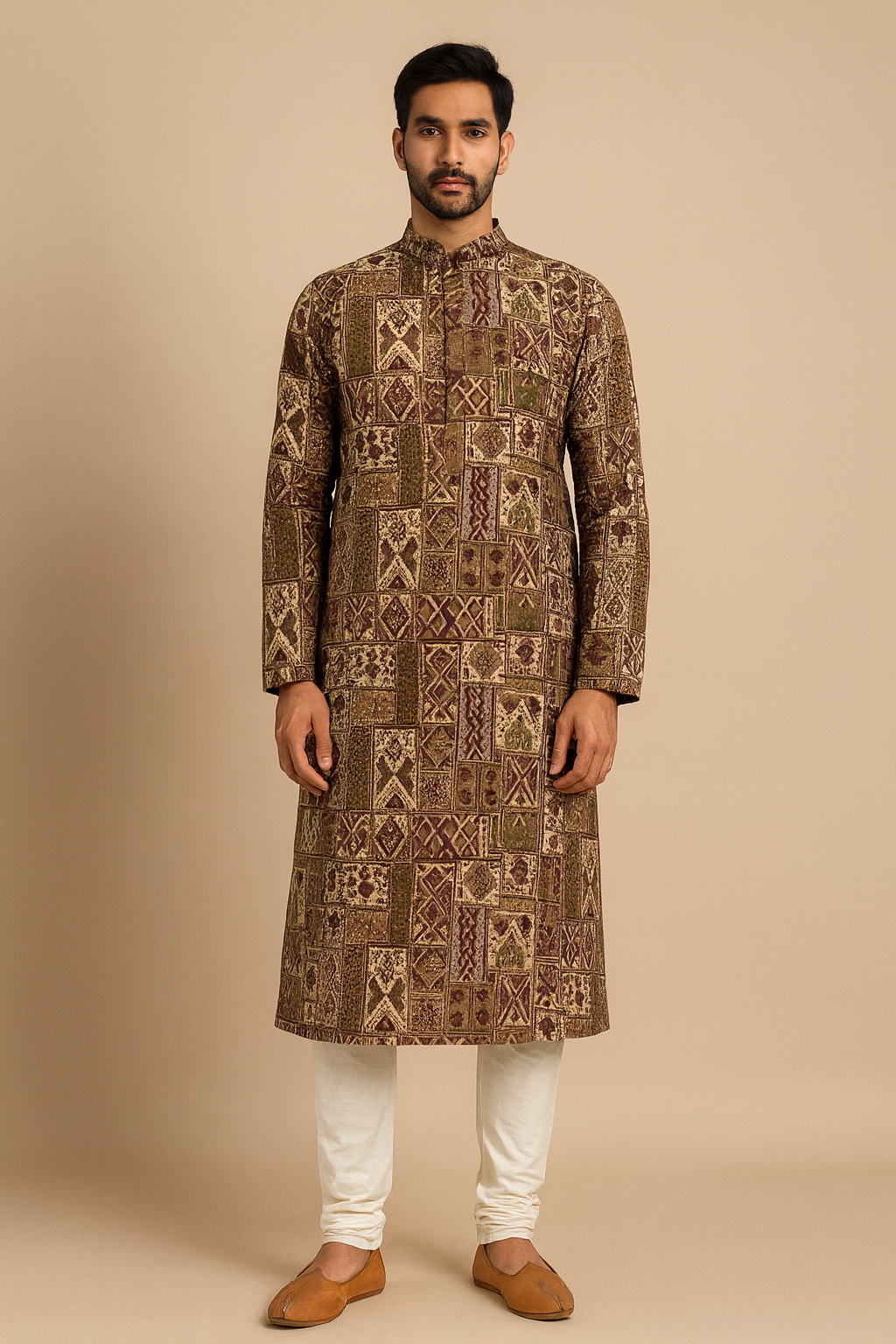 Royal Green Silk Blend Men’s Kurta Set – Festive Collection