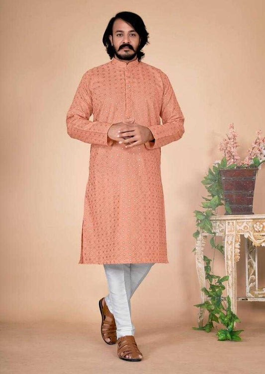 Men's Traditional Raymond Cotton Kurta Set Heavy Magic Cotton Kurta