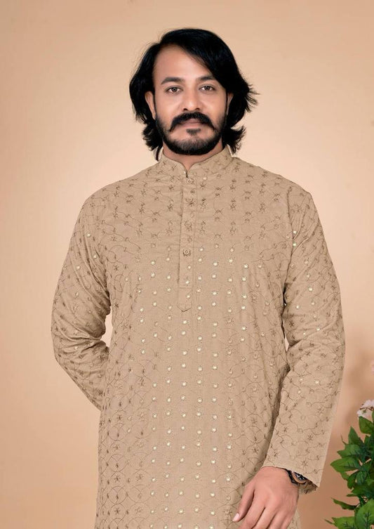 Men's Traditional Raymond Cotton Kurta Set