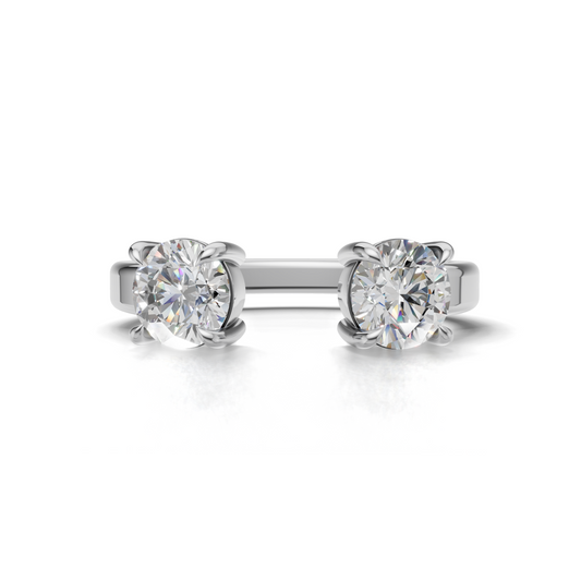 Twin Round LGD Enhancer Ring with Open Double-Diamond Design – MWLR-0266