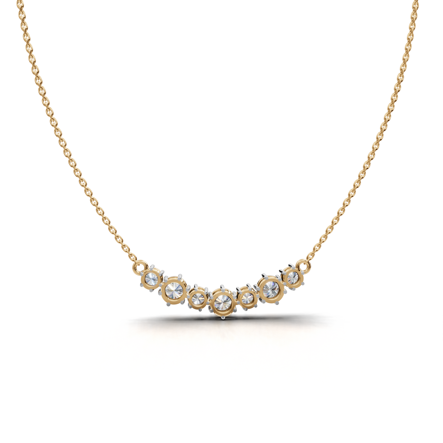 Delicate Diamond Necklace - TANM-0075