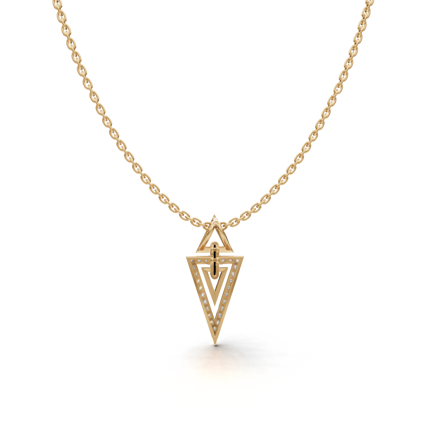 Geometric Triangle Pendant LWPD-0329