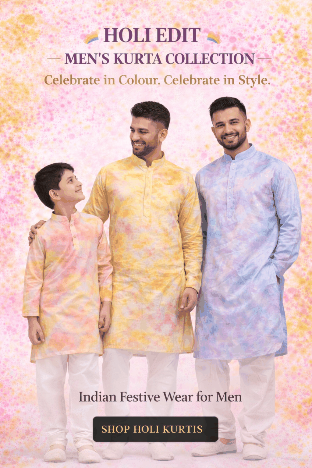 🌈 Holi Edit – Men’s Collection | Festive Kurtas & Ethnic Styles