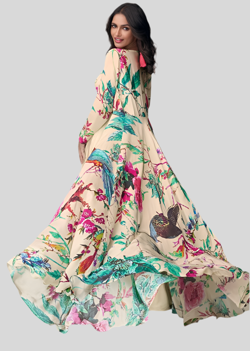 Designer Choli Crop Top with Sharara and jacket
