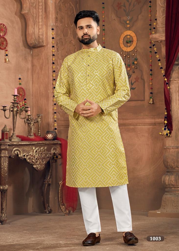 Men’s Traditional Royal V-8 Kurta set