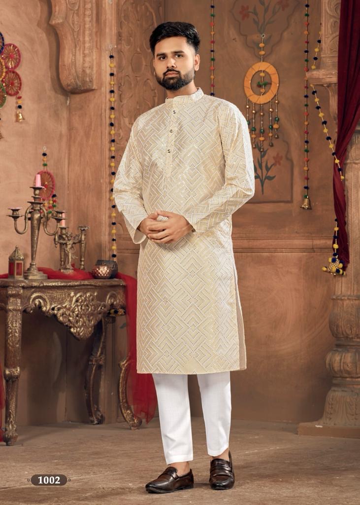 Men’s Traditional Royal V-8 Kurta set