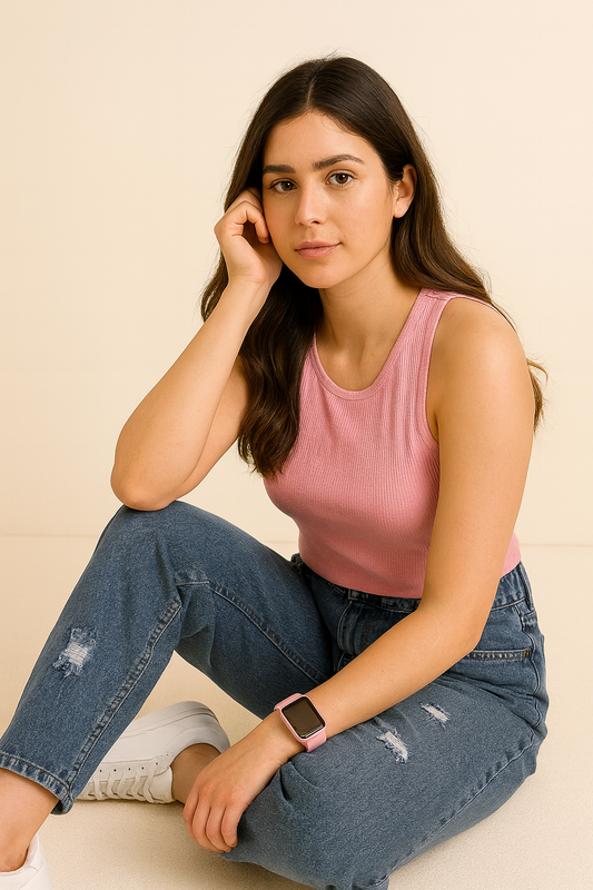 Urban Edge Scratch-Washed Jeans for Women
