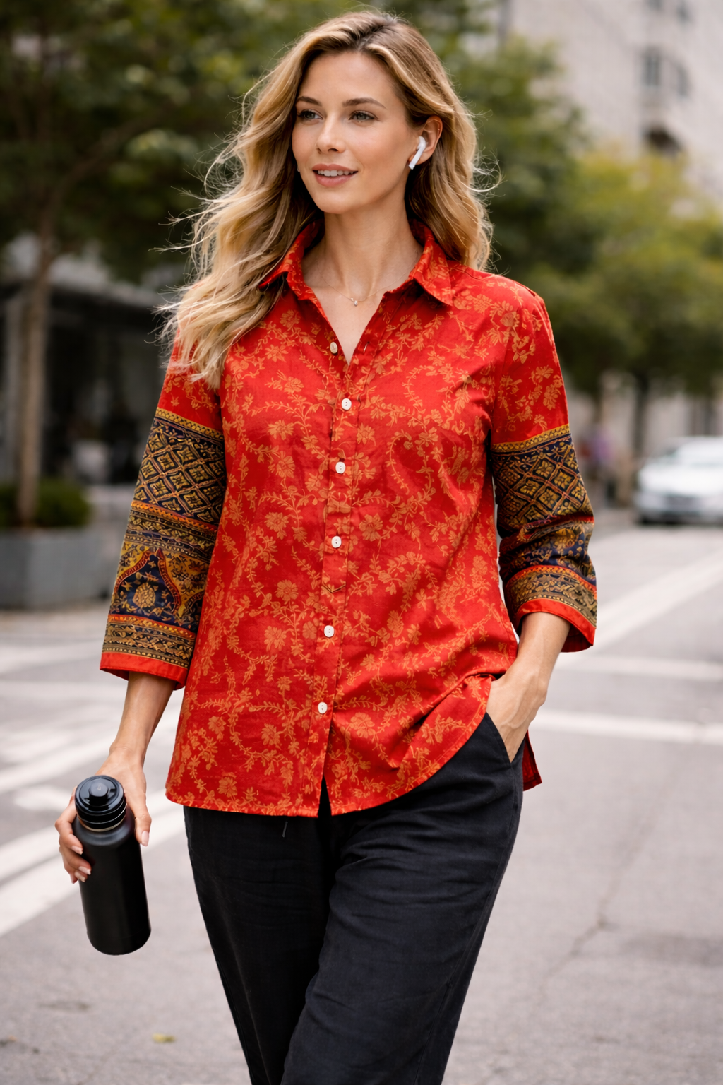 Crimson Heritage Short Kurta Top