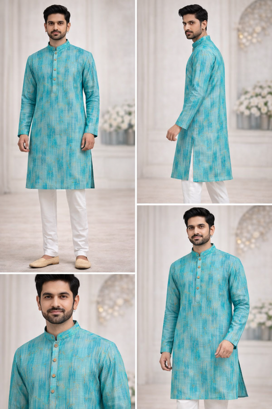 Men’s Firozi Blue Kurta