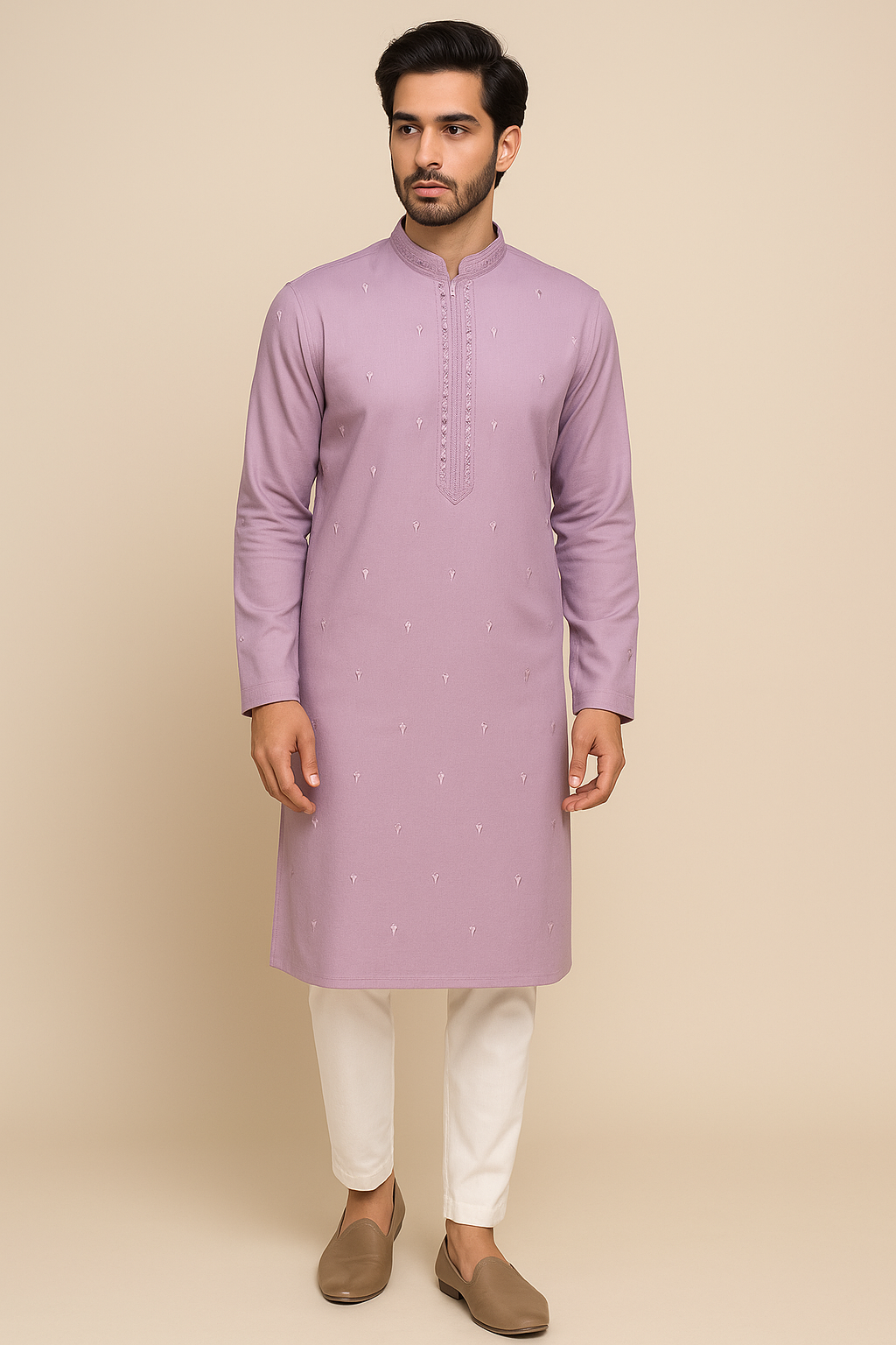Lavender Purple Festive Men’s Kurta