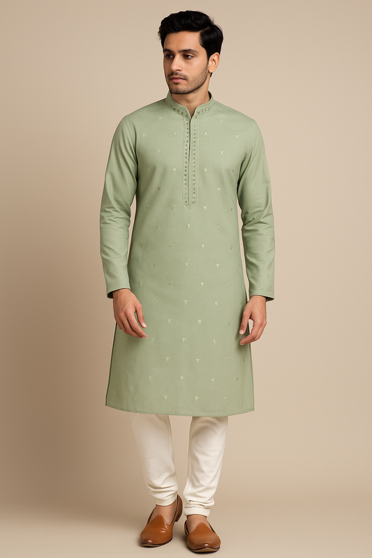 Mint Green Festive Men’s Kurta