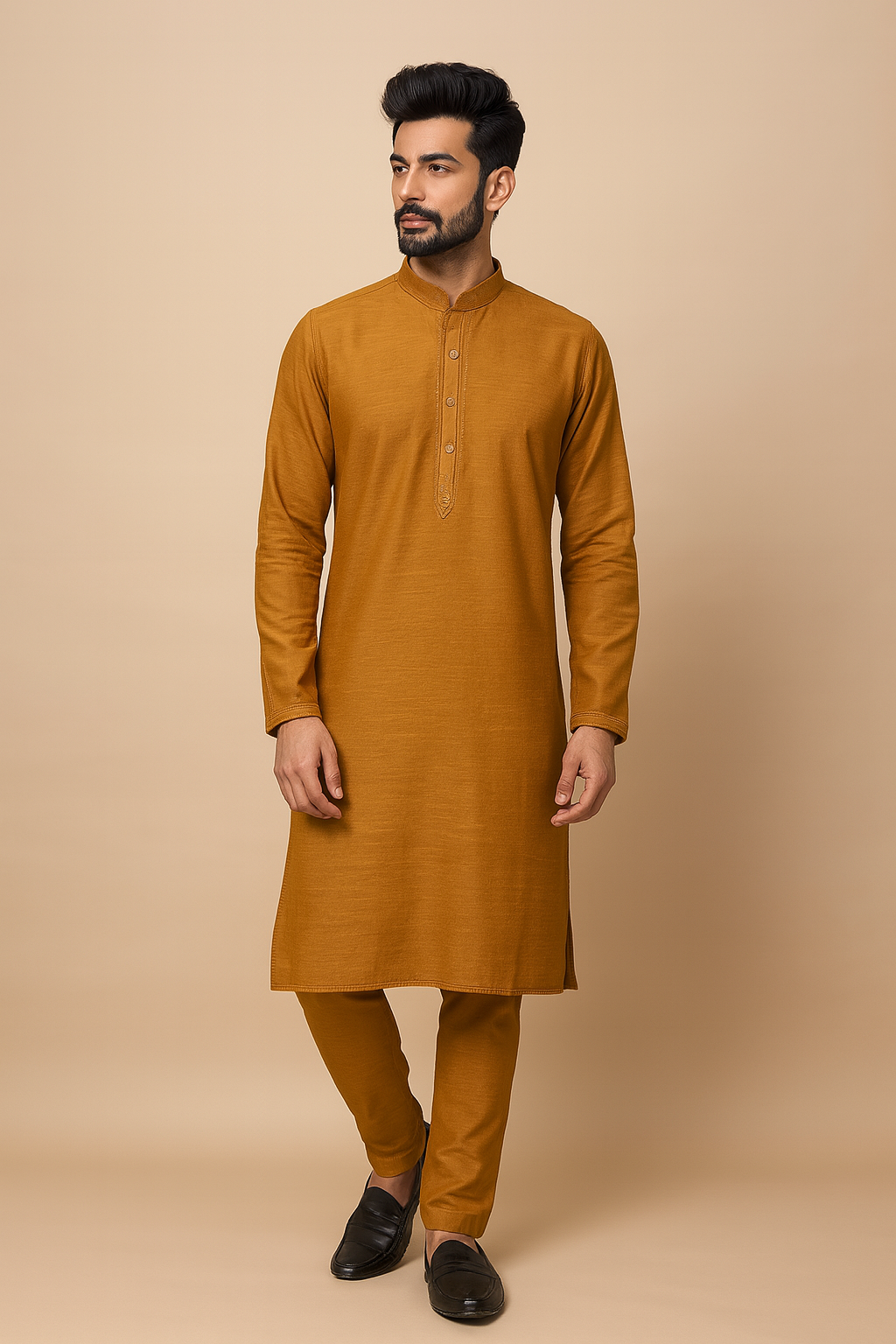 Royal Mustard Heritage Men's Kurta Set