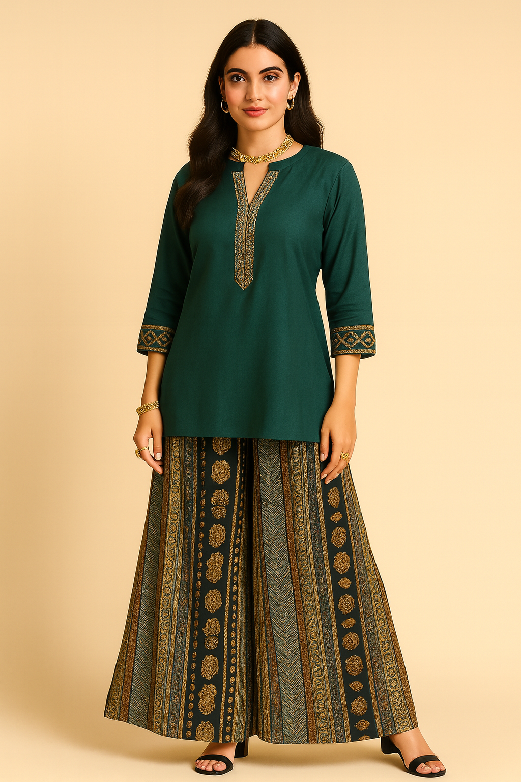 Midnight Teal Harmony Set for Women