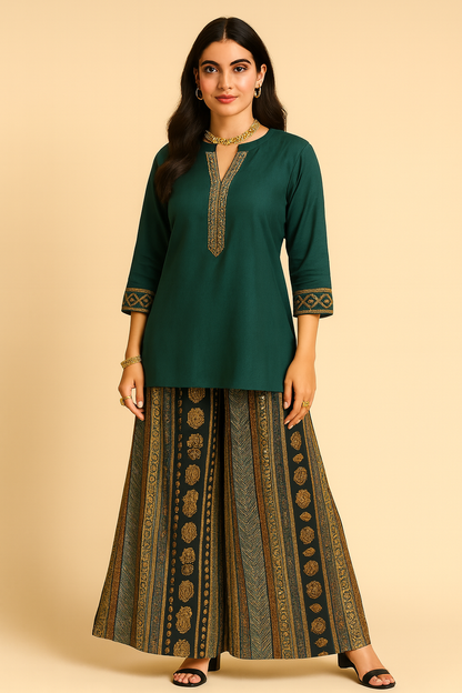 Midnight Teal Harmony Set for Women