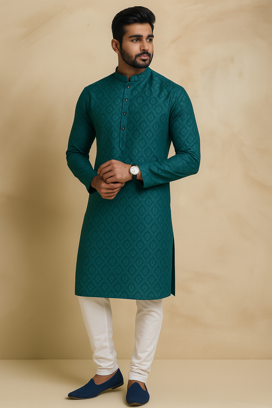 Ocean Green Luxe Kurta Set