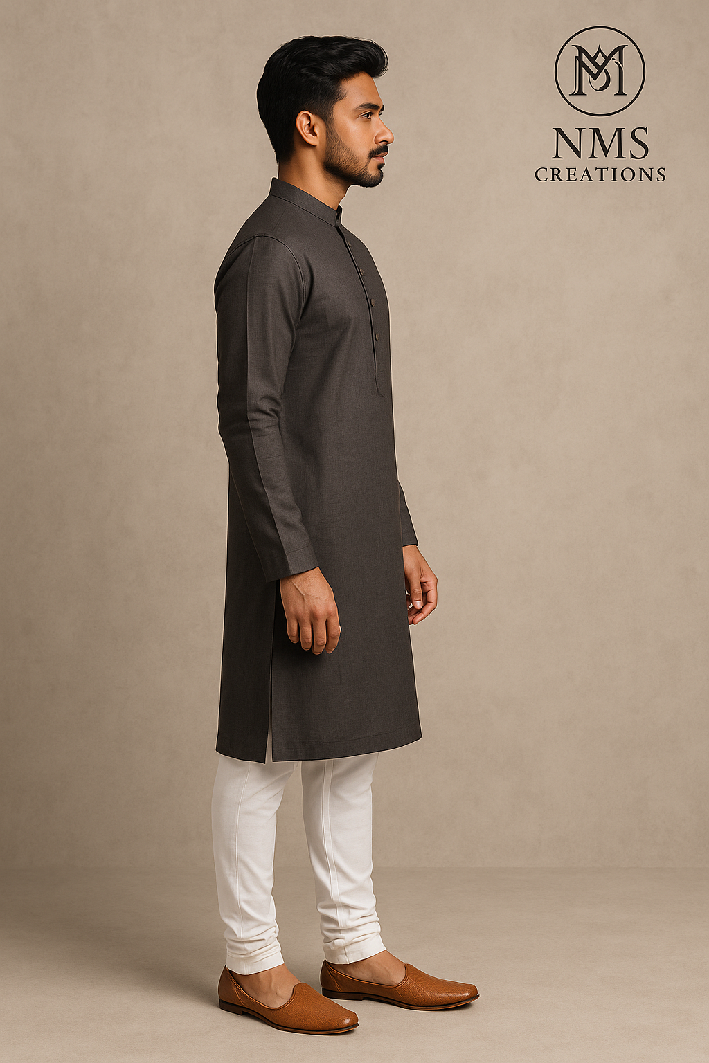 Onyx Black Pure Cotton Kurta – Elegant & Comfortable for Summer and Festive Wear