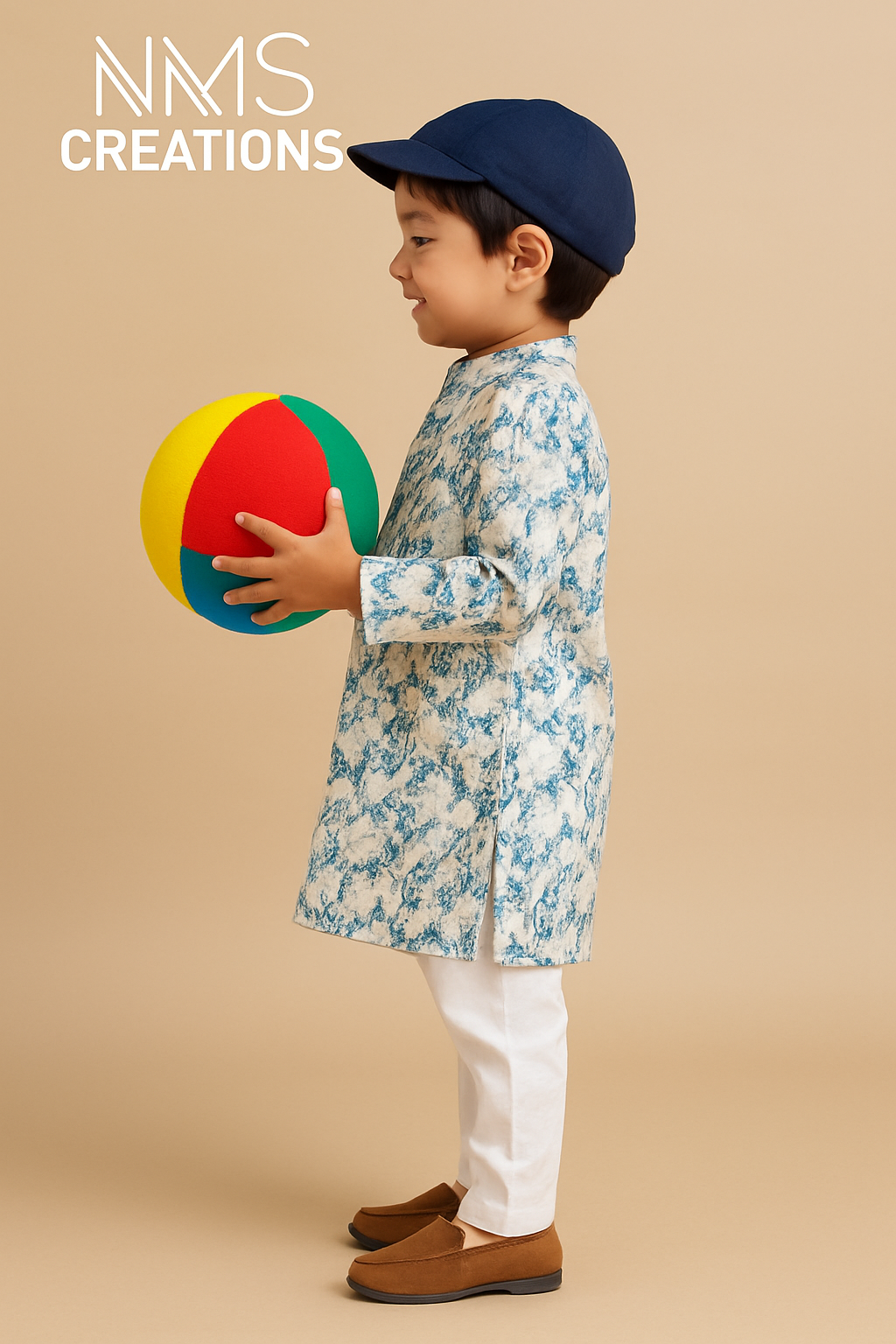 Elegant Leaf Printed Kurta Pajama Set