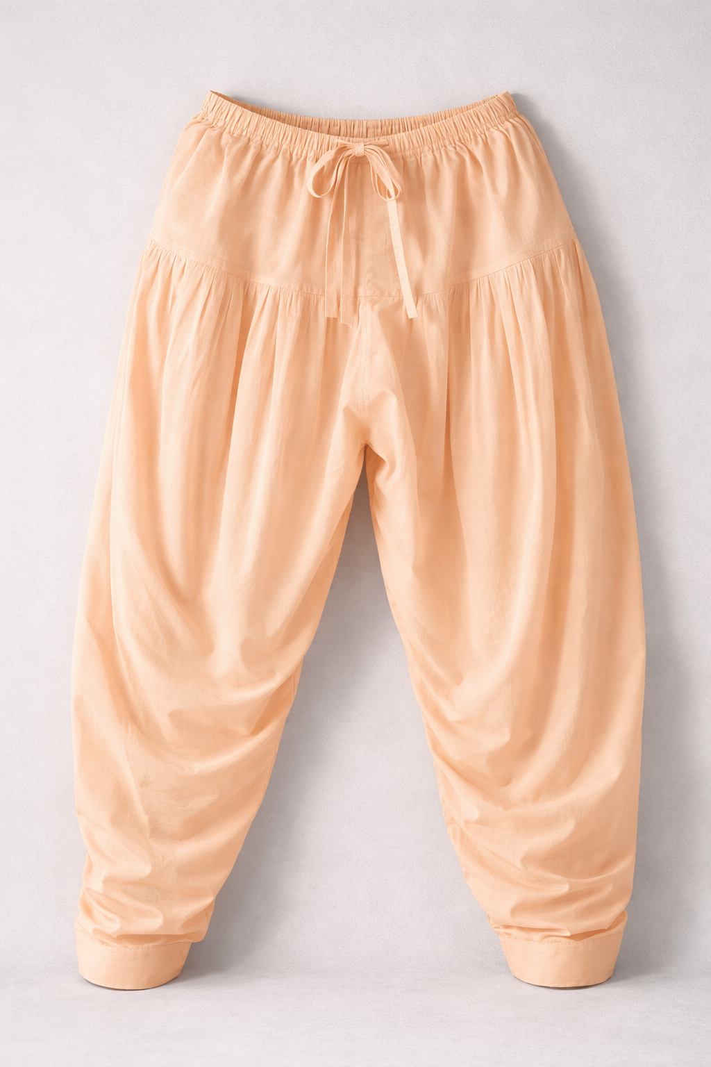 Peach pink men's Patiala pants garment detail