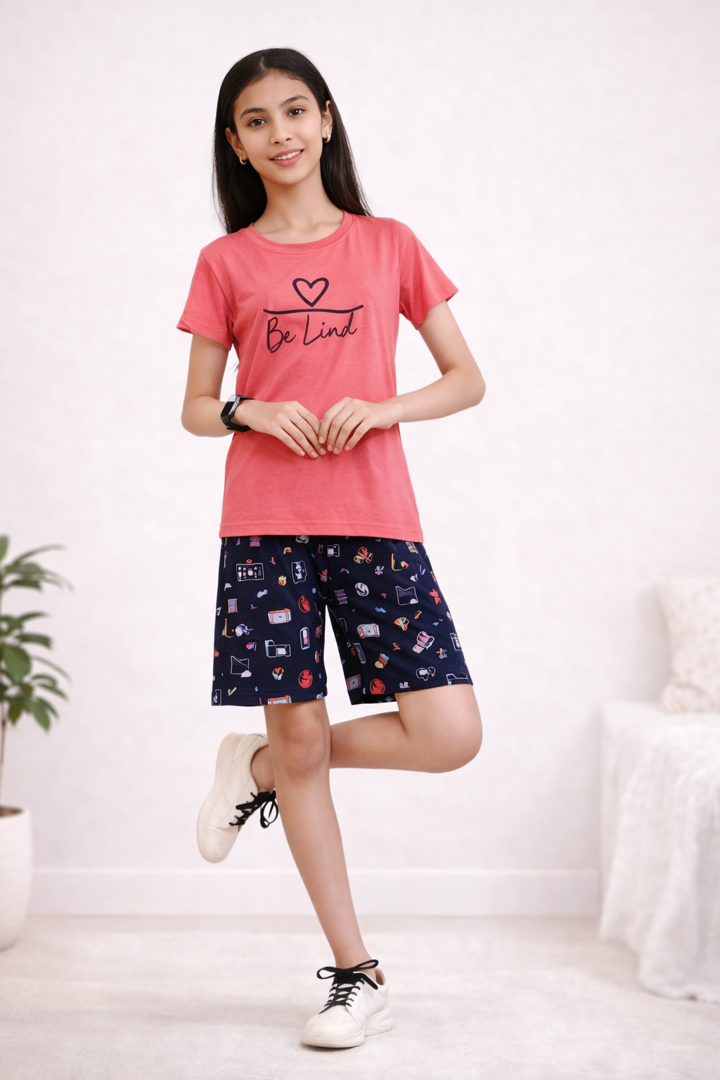 Girls Night Suit - Shorts Set