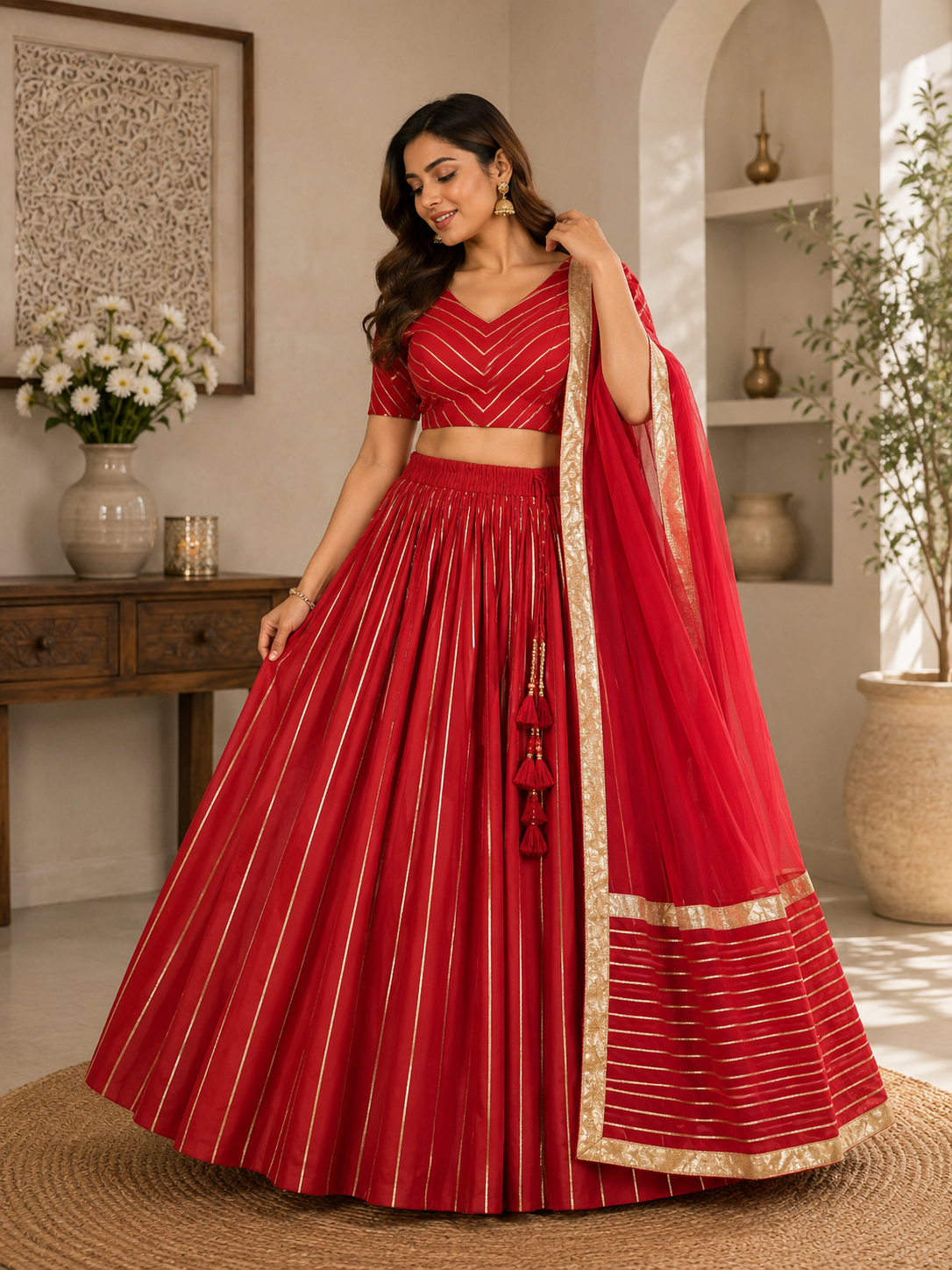 Lehenga Choli Set with Dupatta for Women
