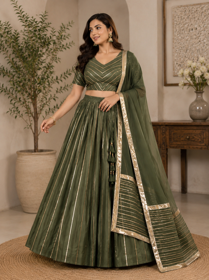Lehenga Choli Set with Dupatta for Women