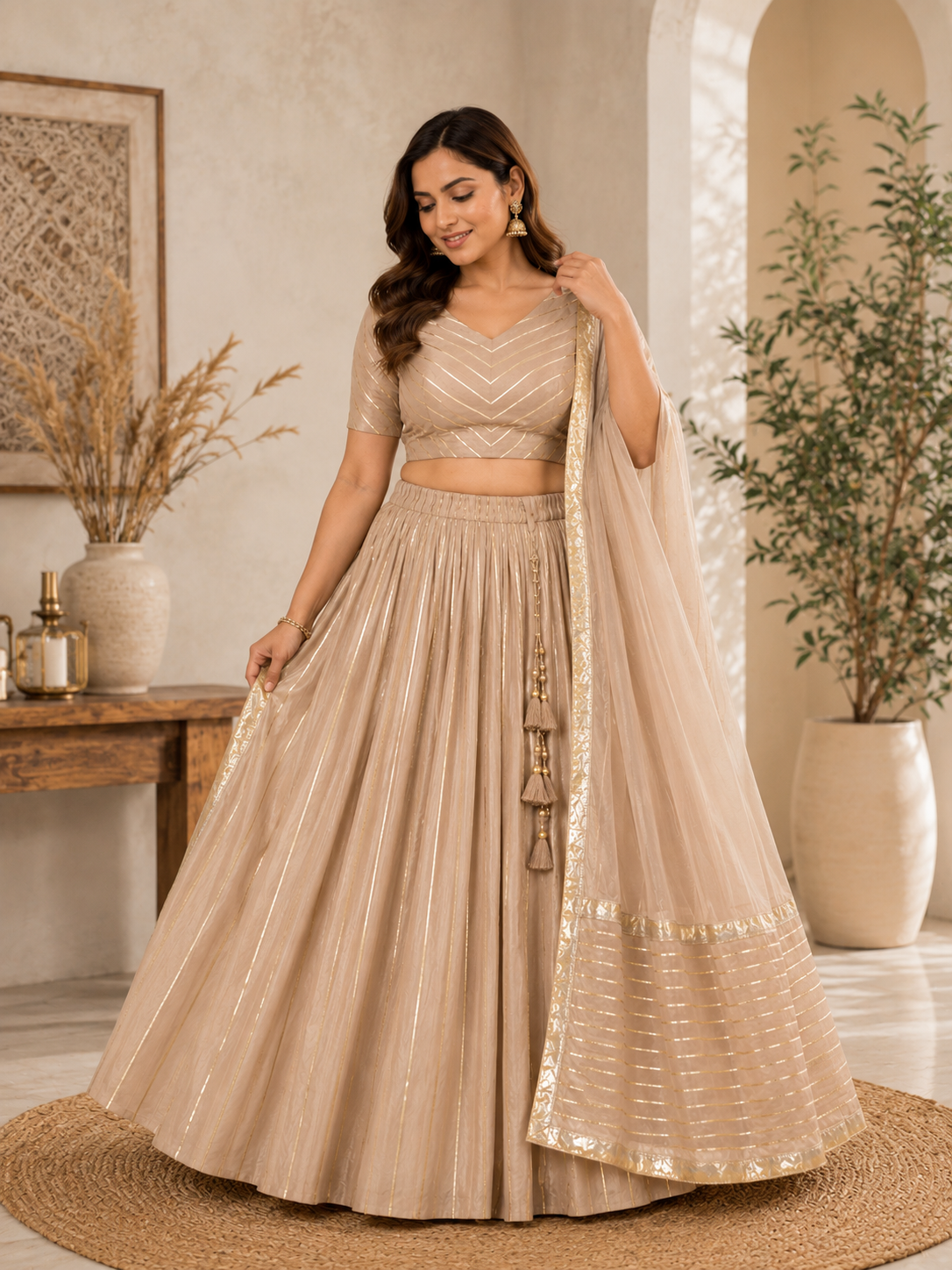 Lehenga Choli Set with Dupatta for Women