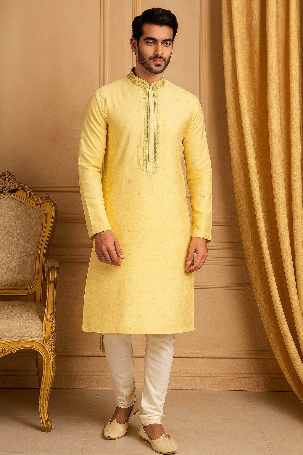 Royal Embroidered Festive Men’s Kurta