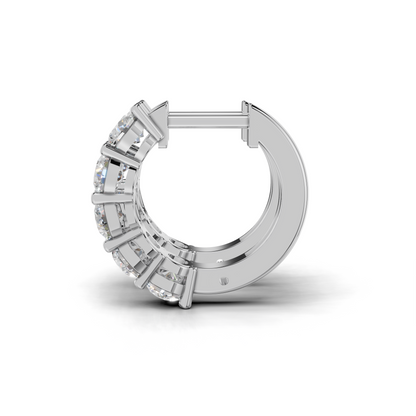 Dazzling Diamond Hoop Earrings