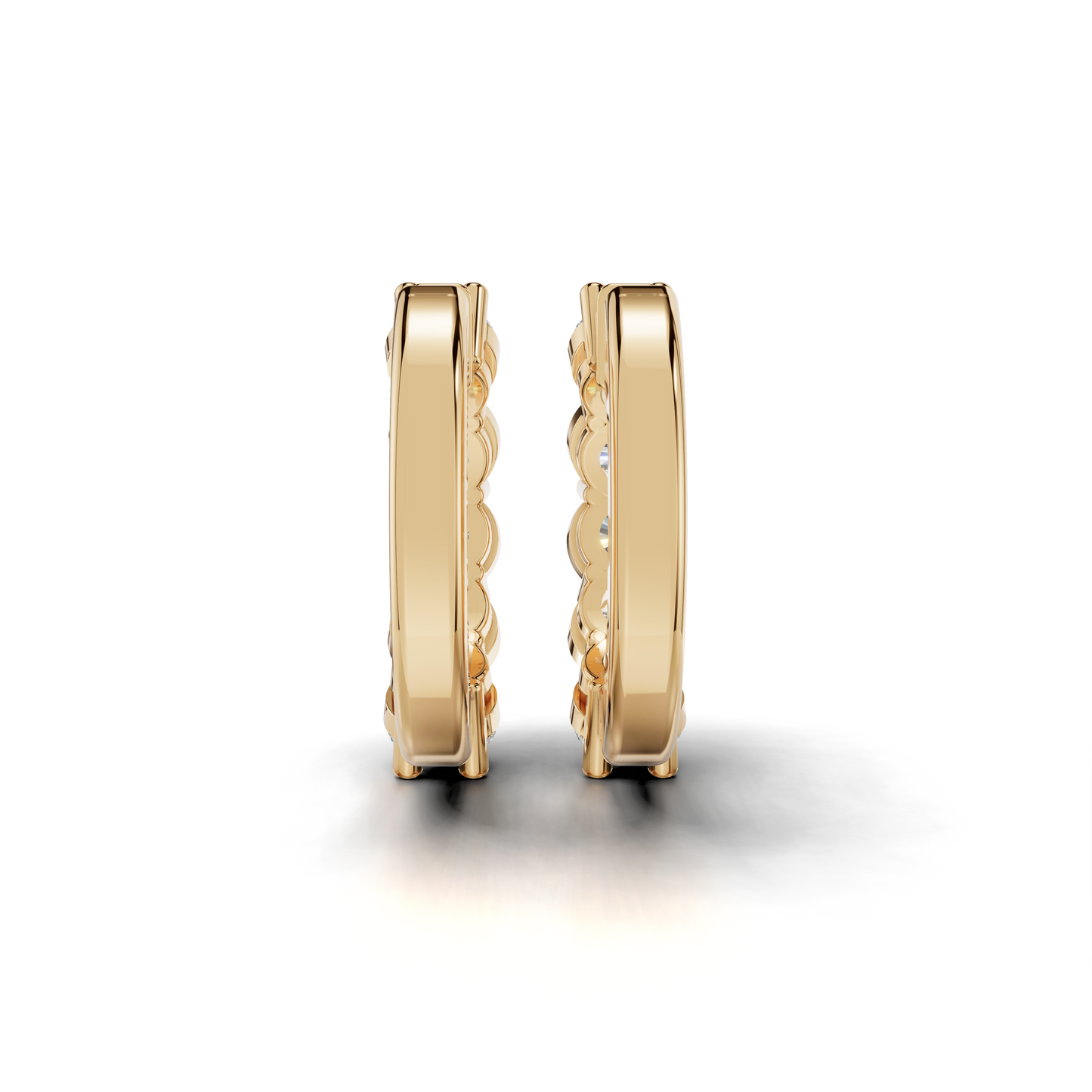 Dazzling Diamond Hoop Earrings