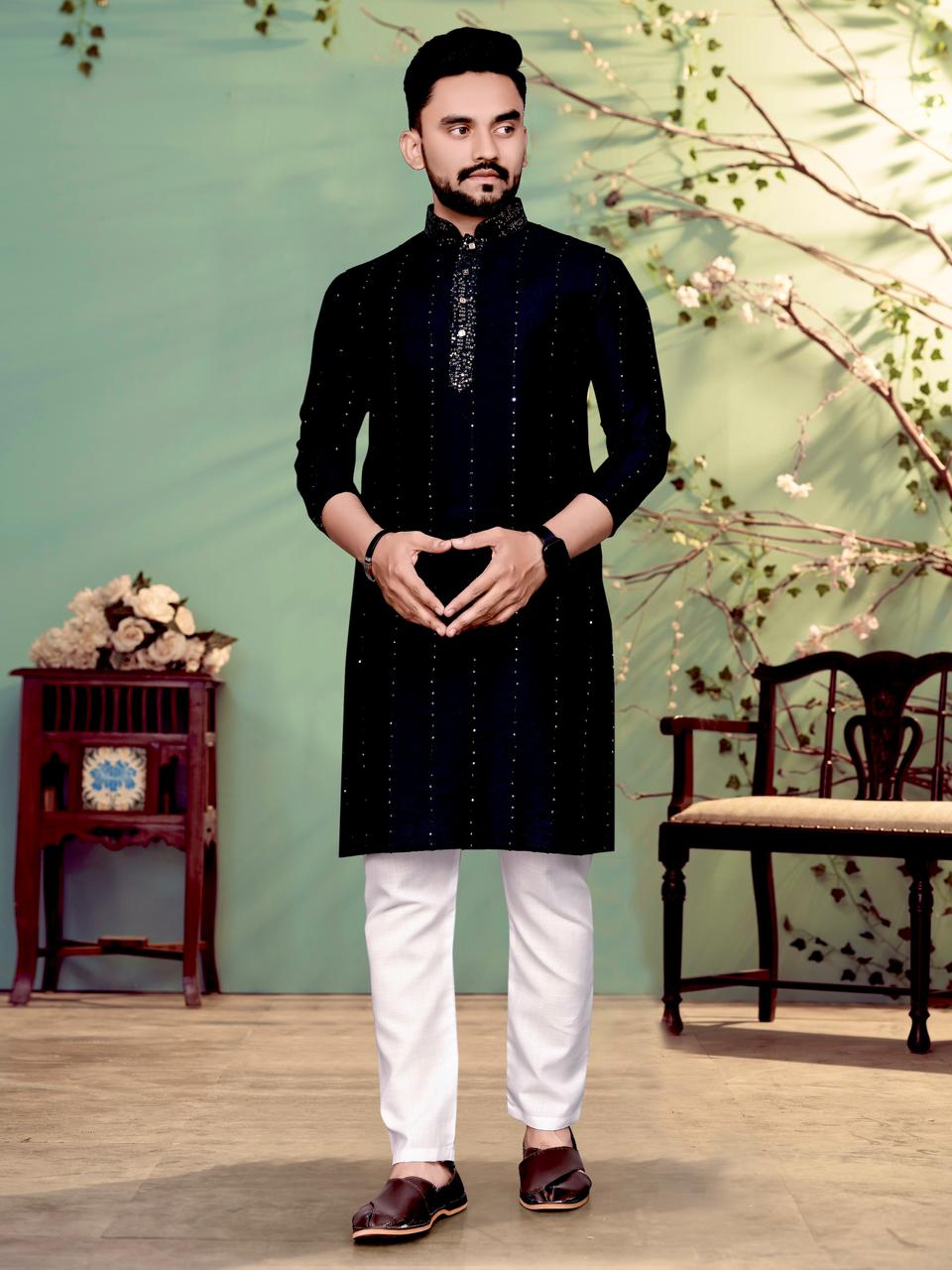 Men’s Traditional Sibori Kurta set