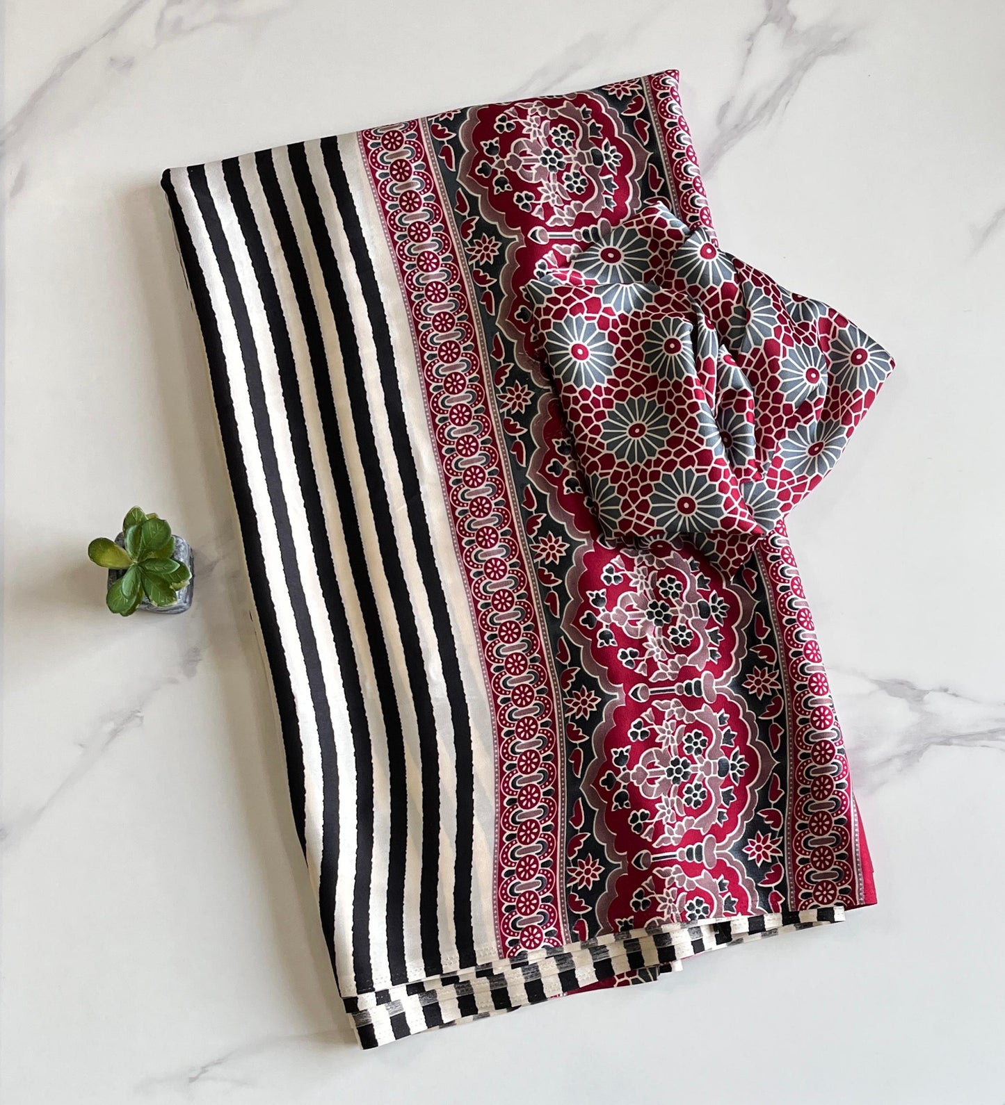 Crepe Silk Digital Print Saree