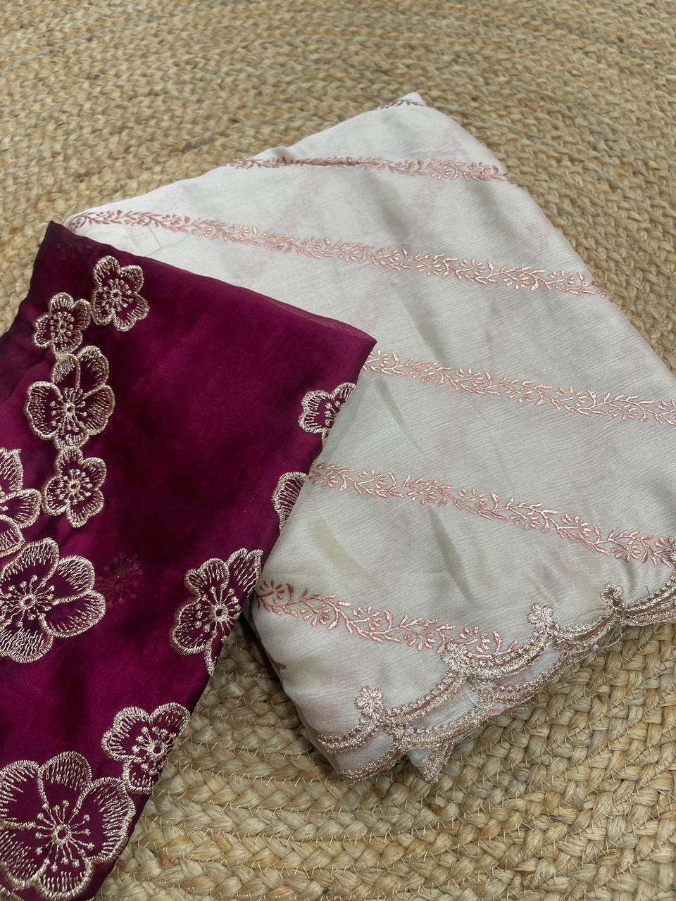 Moss Chiffon Pattern Saree