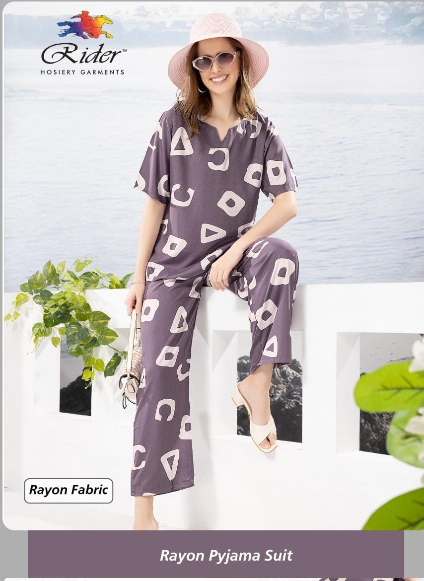 Rayon Cotton Loungewear Co-ord Set