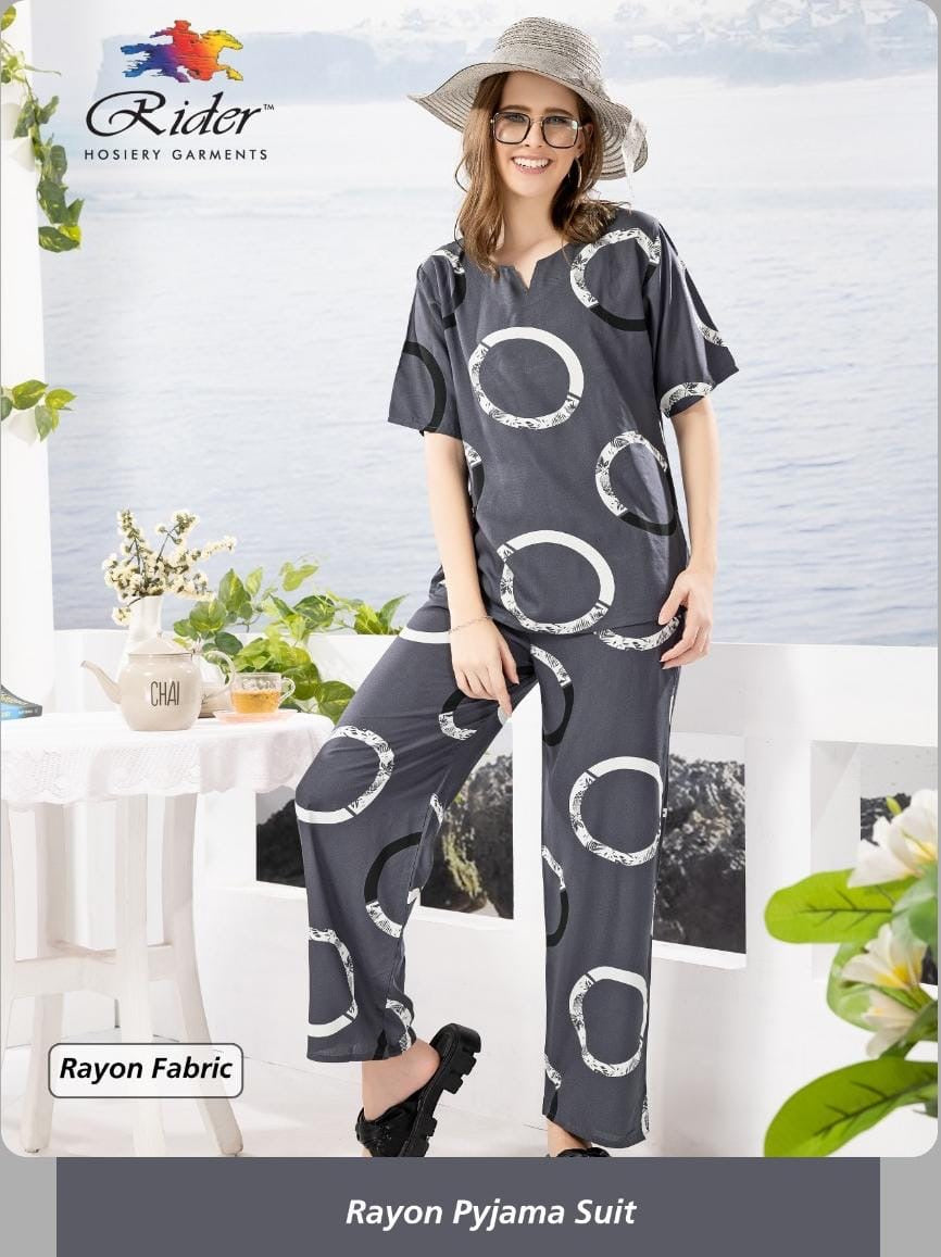 Rayon Cotton Loungewear Co-ord Set