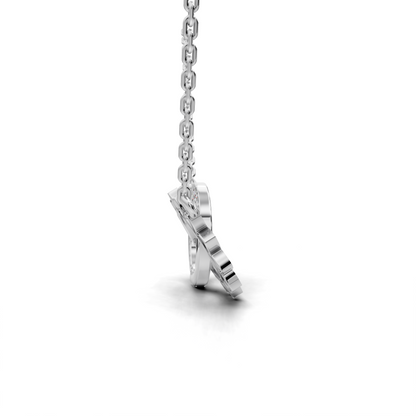 Celestial Diamond Pendant - Moon and Sun Interlocking Design