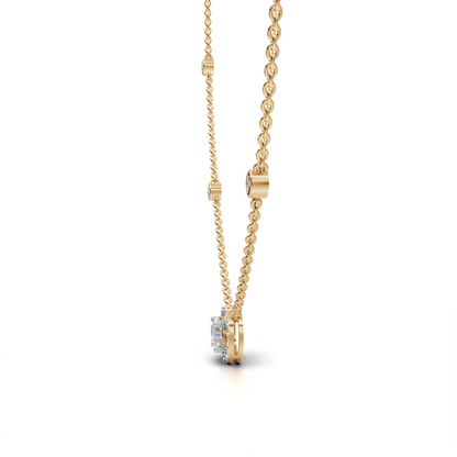 Delicate Diamond Station Necklace