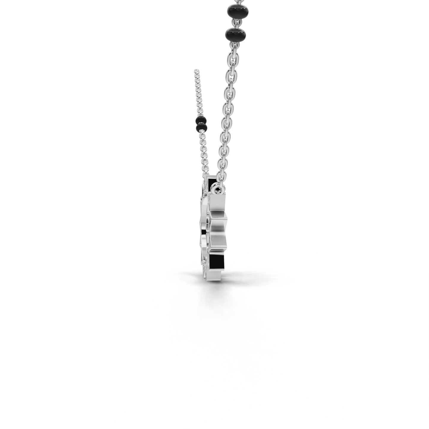 Delicate and modern mangalsutra pendant necklace