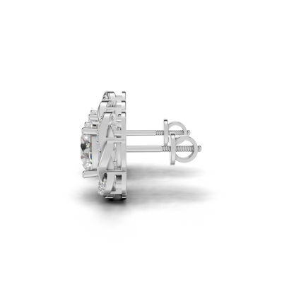 Diamond stud earrings