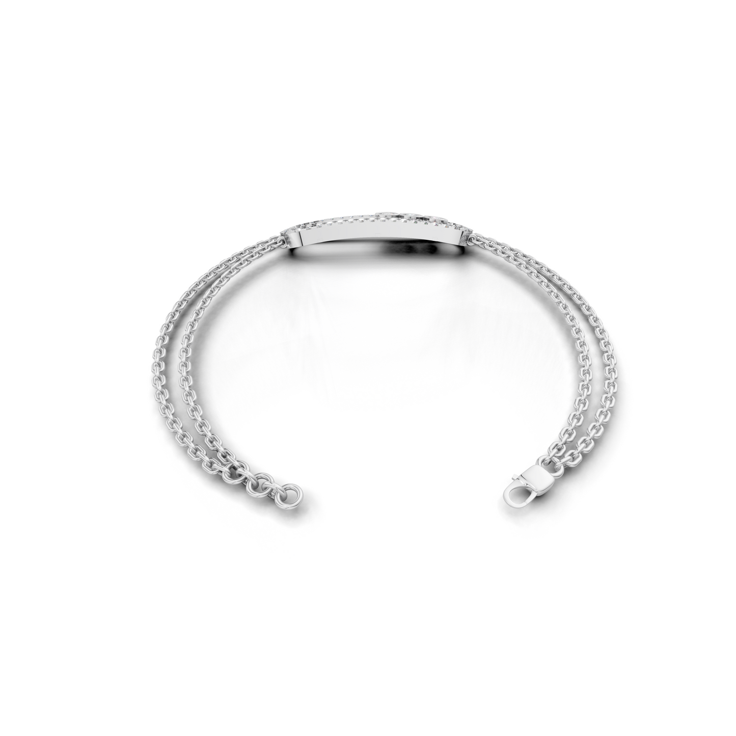 Elegant Women's Gold Bracelet with Diamond Accent