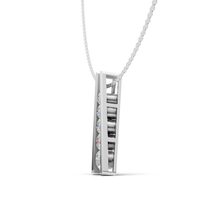 Five Stone Diamond Necklace